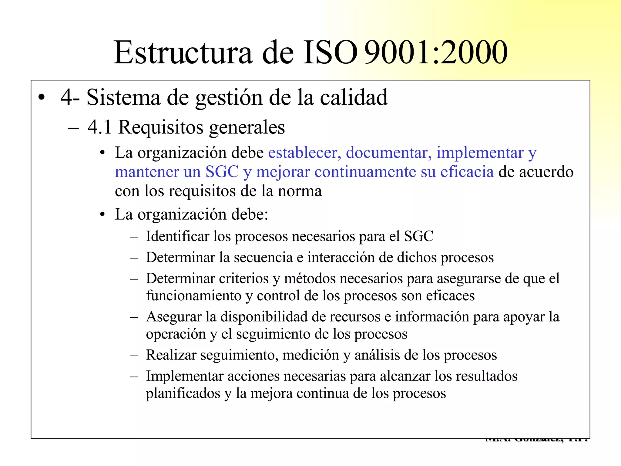 Sistema de Gestión Basado en ISO 9001 | PPT