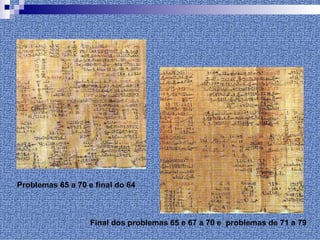 Problemas 65 a 70 e final do 64 Final dos problemas 65 e 67 a 70 e  problemas de 71 a 79  