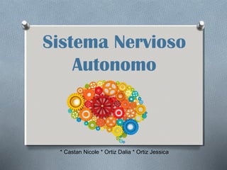 Sistema Nervioso
Autonomo
* Castan Nicole * Ortiz Dalia * Ortiz Jessica
 