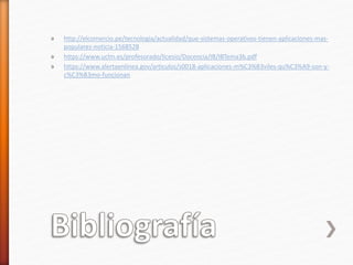 Sistemas operativos y aplicaciones | PPT