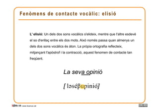 fonètica catalana. Vocals