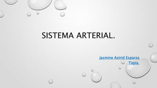 SISTEMA ARTERIAL.
Jasmine Astrid Esparza
Tapia.
 