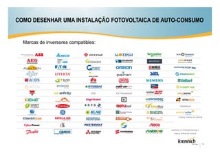 COMO DESENHAR UMA INSTALAÇÃO FOTOVOLTAICA DE AUTO-CONSUMO

Marcas de inversores compatibles:

14

 