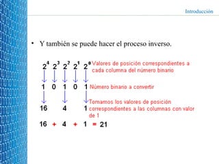 Y también se puede hacer el proceso inverso. Introducción 