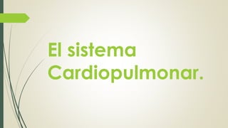 El sistema
Cardiopulmonar.
 