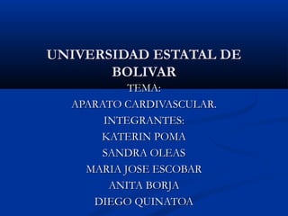 Sistema cardiovascular | PPT