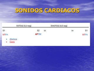 SONIDOS CARDIACOS
 