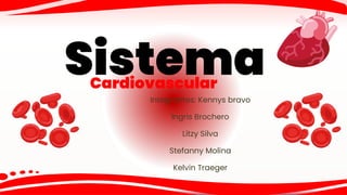 Sistema
Cardiovascular
Integrantes: Kennys bravo
Ingris Brochero
Litzy Silva
Stefanny Molina
Kelvin Traeger
 