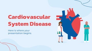 Cardiovascular
System Disease
Here is where your
presentation begins
 