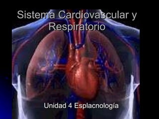 Sistema Cardiovascular y Respiratorio Unidad 4 Esplacnología 