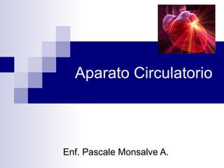 Aparato Circulatorio
Enf. Pascale Monsalve A.
 
