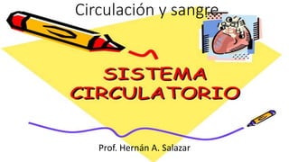 Circulación y sangre
Prof. Hernán A. Salazar
 