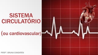 SISTEMA
CIRCULATÓRIO
(ou cardiovascular)
PROFª. BRUNA CANDATEN
 
