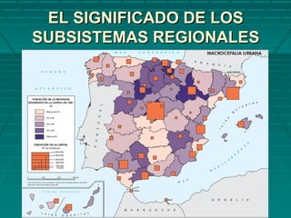 EL SIGNIFICADO DE LOSEL SIGNIFICADO DE LOS
SUBSISTEMAS REGIONALESSUBSISTEMAS REGIONALES
 