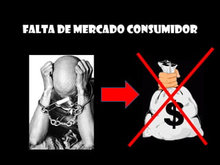 FALTA DE MERCADO CONSUMIDOR 