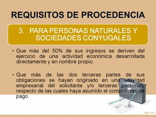 REQUISITOS DE PROCEDENCIAREQUISITOS DE PROCEDENCIA
 