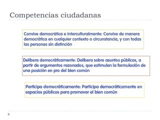 Competencias ciudadanas
 