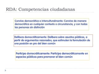 RDA: Competencias ciudadanas
 