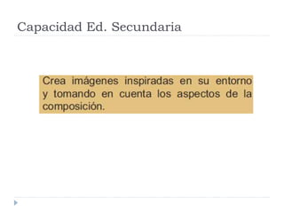 Capacidad Ed. Secundaria
 