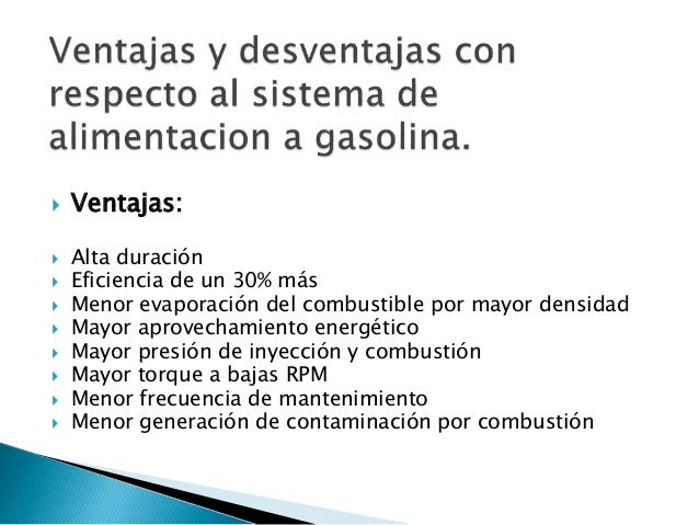 Ventajas y desventajas del uso de diésel