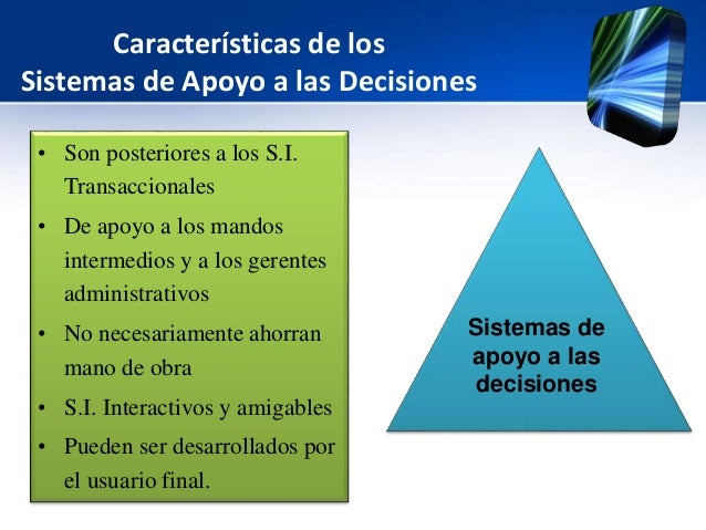 Sistema de apoyo a las decisiones