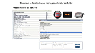 Procedimiento de servicio
Sistema de la llave inteligente y arranque del motor por botón
 