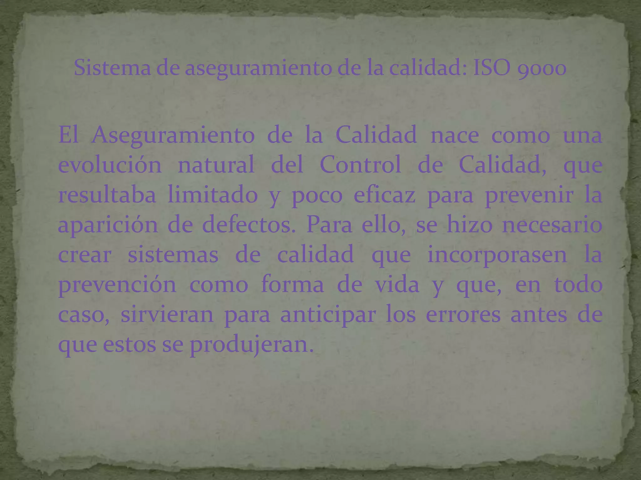 Sistema de aseguramiento de la calidad | PPTX | Business | Business and ...