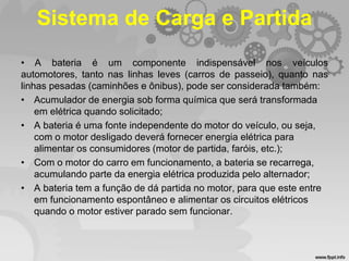 Bateria automotiva, funcionamento e definição | PPTX