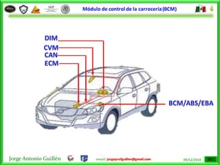 Jorge Antonio Guillén email: jorgeprofguillen@gmail.com 09/12/2014
Módulo de control de la carrocería(BCM)
 
