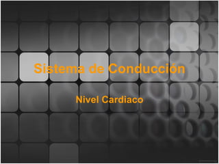 Sistema de Conducción Nivel Cardiaco 