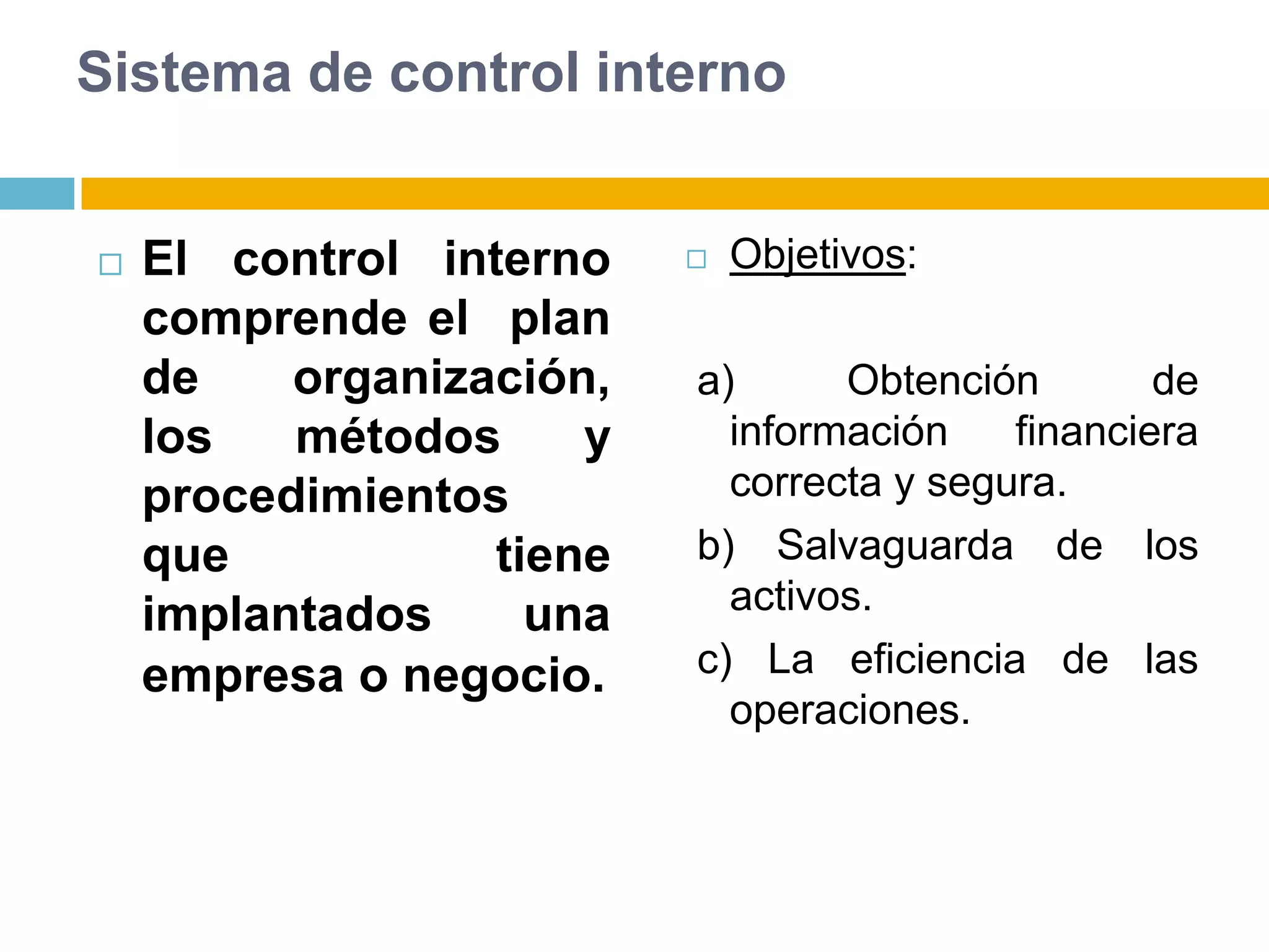 Sistema de control interno | PPTX