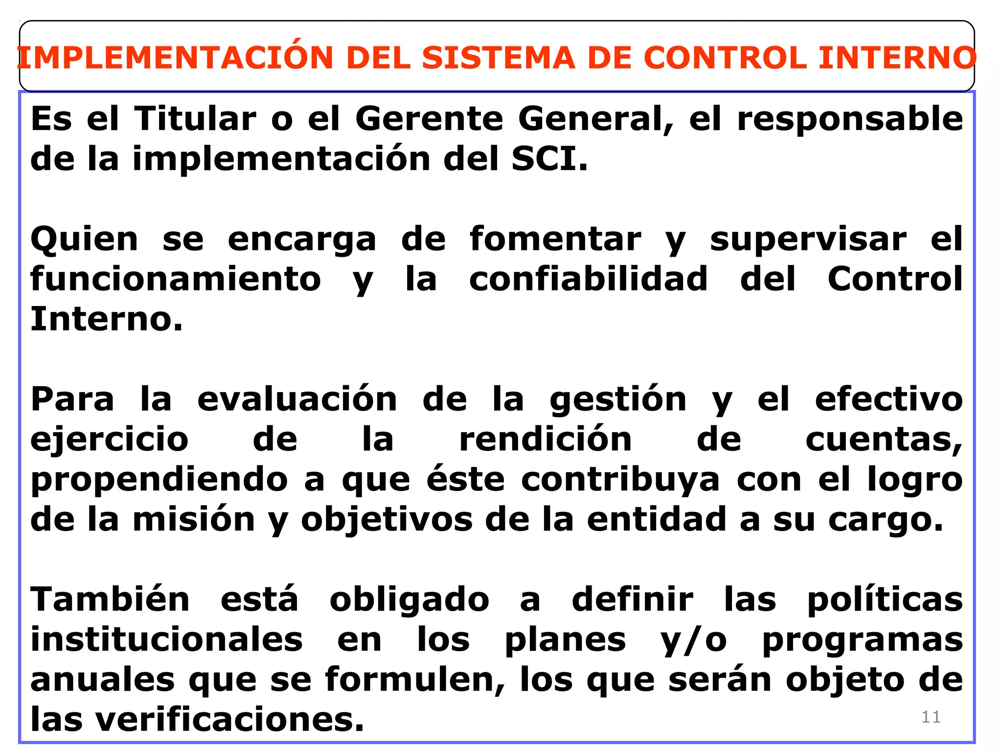 Sistema de control interno | PPT