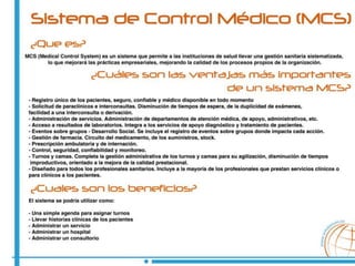 Sistema de control medico (mcs)