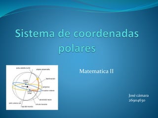 Matematica II
José cámara
26904630
 