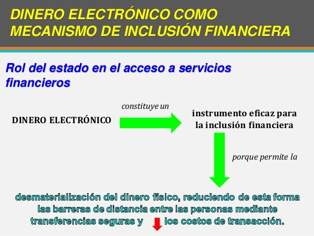 normas para el sistema de dinero electronico.