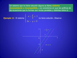Matriz Inconsistente Sistema de ecuaciones | PPT
