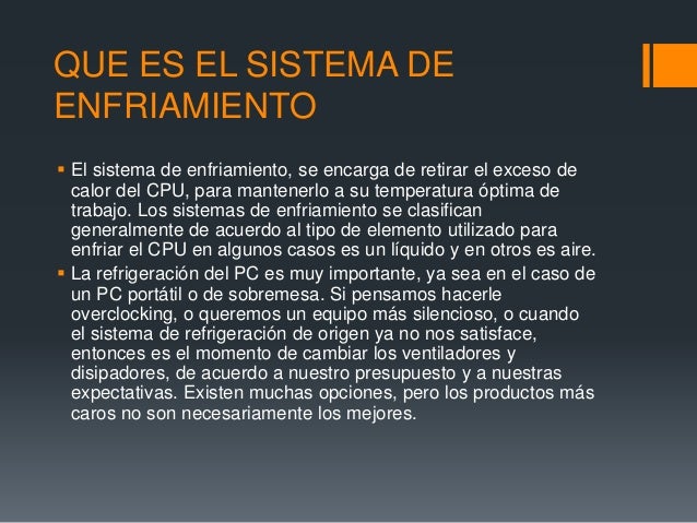 Sistema de refrigeracion definicion