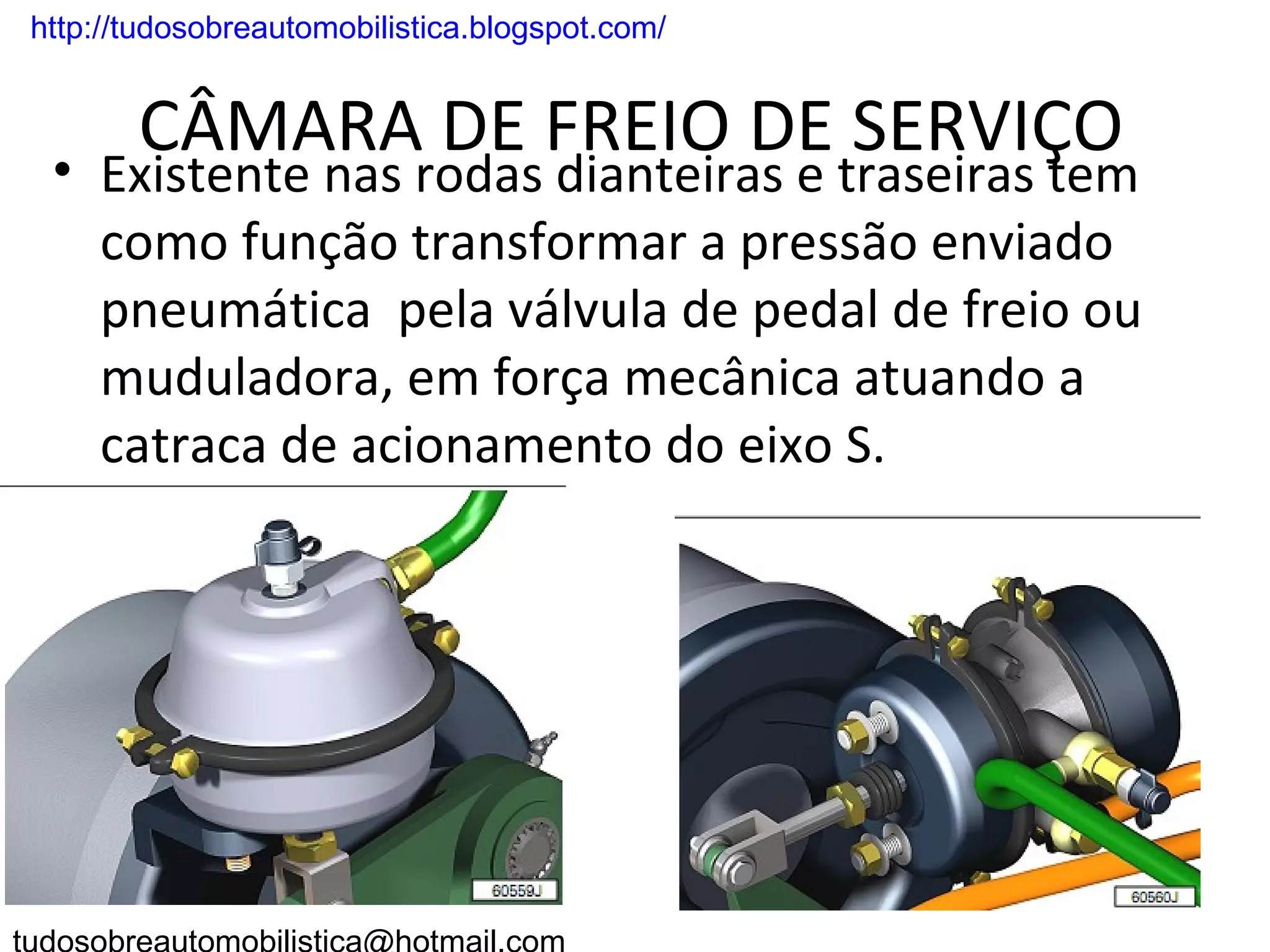 Sistema de freio pneumático veículos pesados componentes e ...