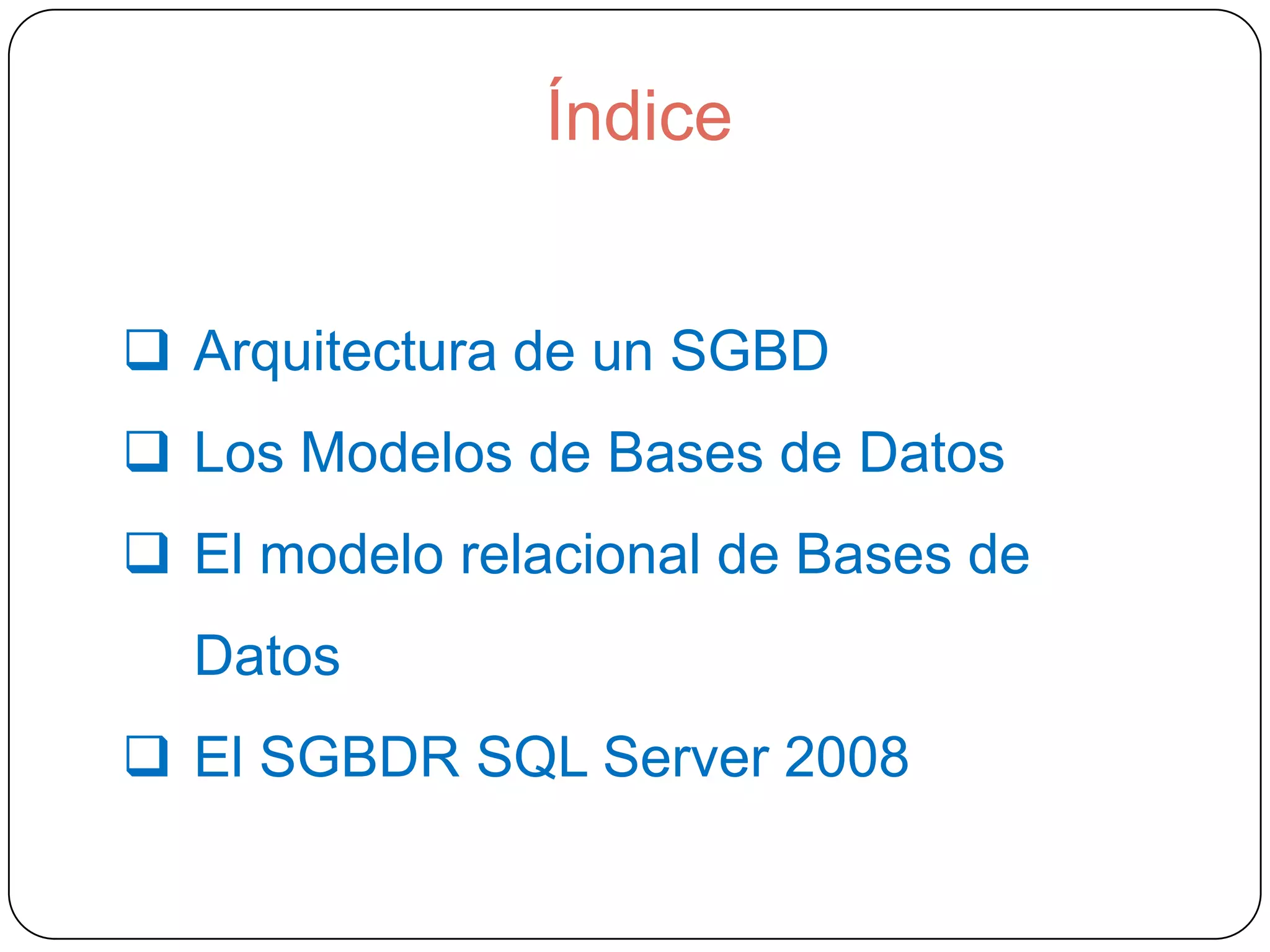 Sistema de gestión de bases de datos ii PPT