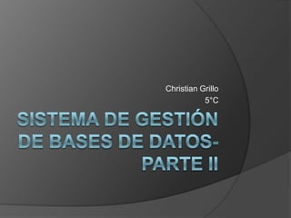 Christian Grillo
           5°C
 