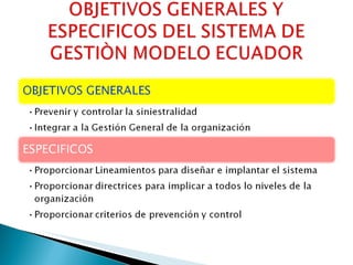 Sistema de gestiòn en seguridad y salud ocupacional | PPT