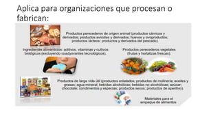 Sistema de Gestión Inocuidad Alimentaria sgia web | PPTX