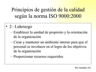 Sistema de Gestión Basados en ISO 9001 Slide 19