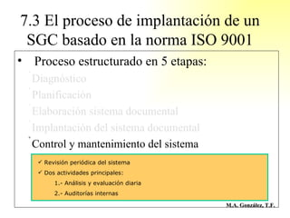 Sistema de Gestión Basados en ISO 9001 Slide 72
