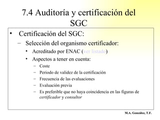 Sistema de Gestión Basados en ISO 9001 Slide 86