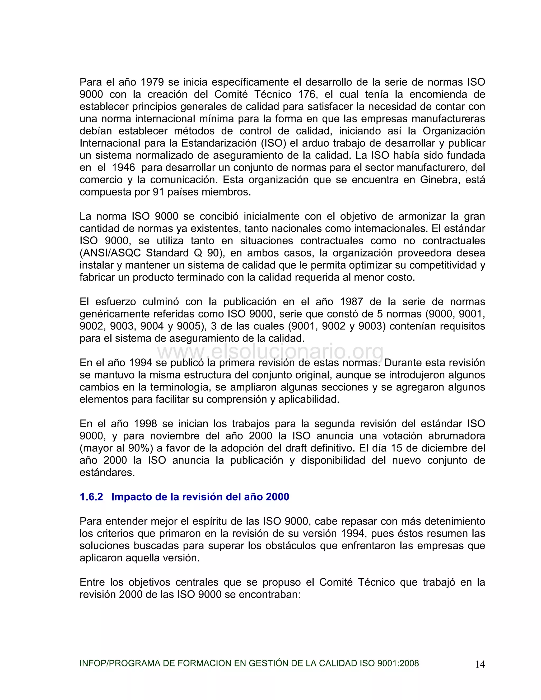 Sistema de gestion de la calidad unidad 1 | PDF