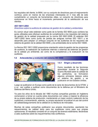 Sistema de gestion de la calidad unidad 1 | PDF