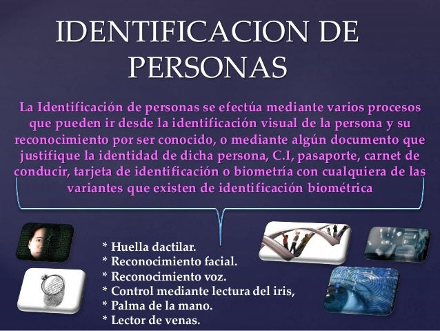 Sistema de identificación de personas