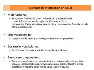 Sistema de información en los sistemas de salud | PPTX