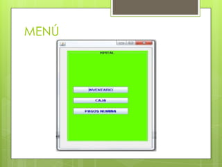 MENÚ
 